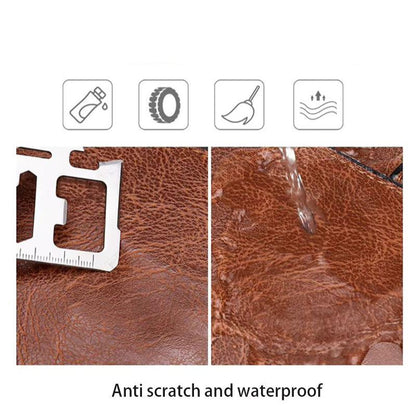 Simple Big Genuine Leather Tote Bag