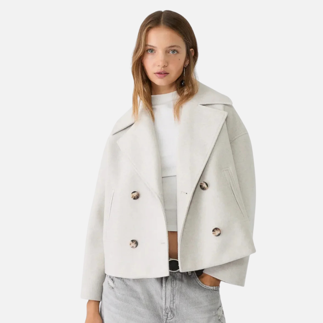 Women's Elegant Short Double-Breasted Jacket