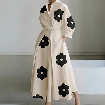 Elegant Long Sleeve Maxi Dress
