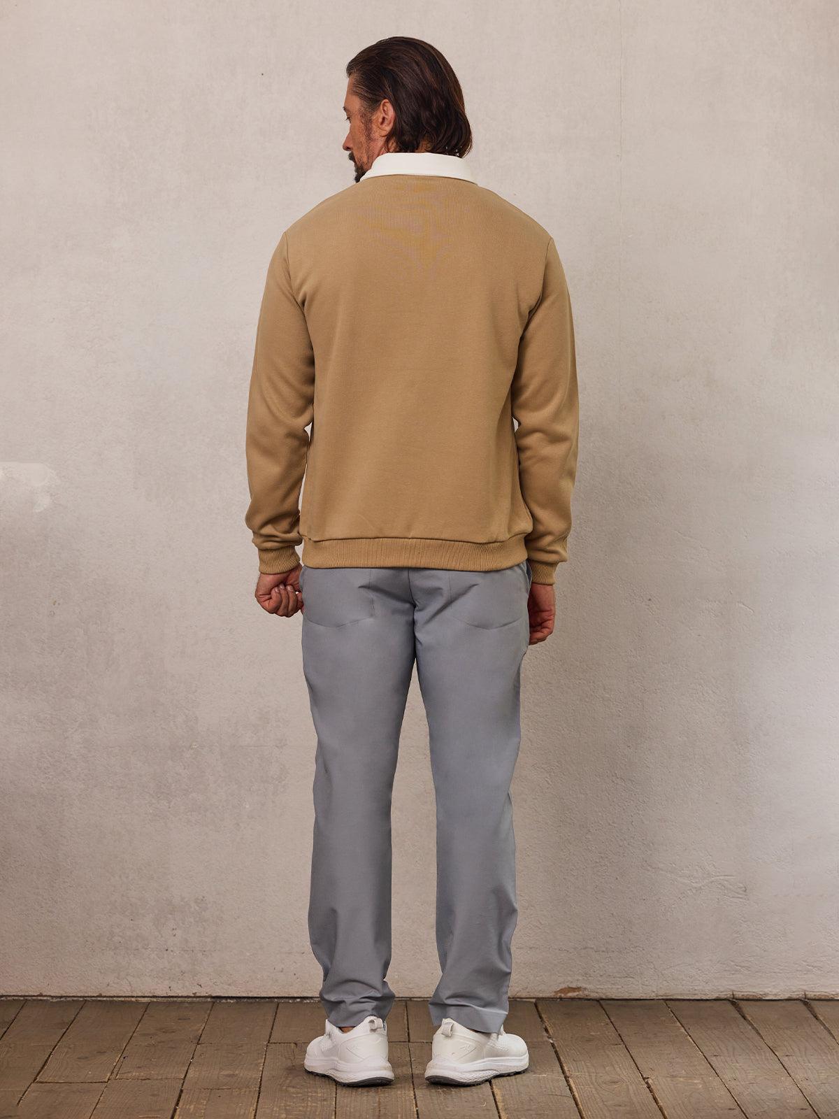 Classic Men's Golf Polo Sweatshirt