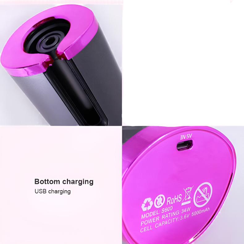 Easy Use Cordless Curling Wand