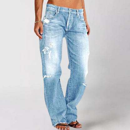 Relaxed Fit Women's Straight Leg Jeans