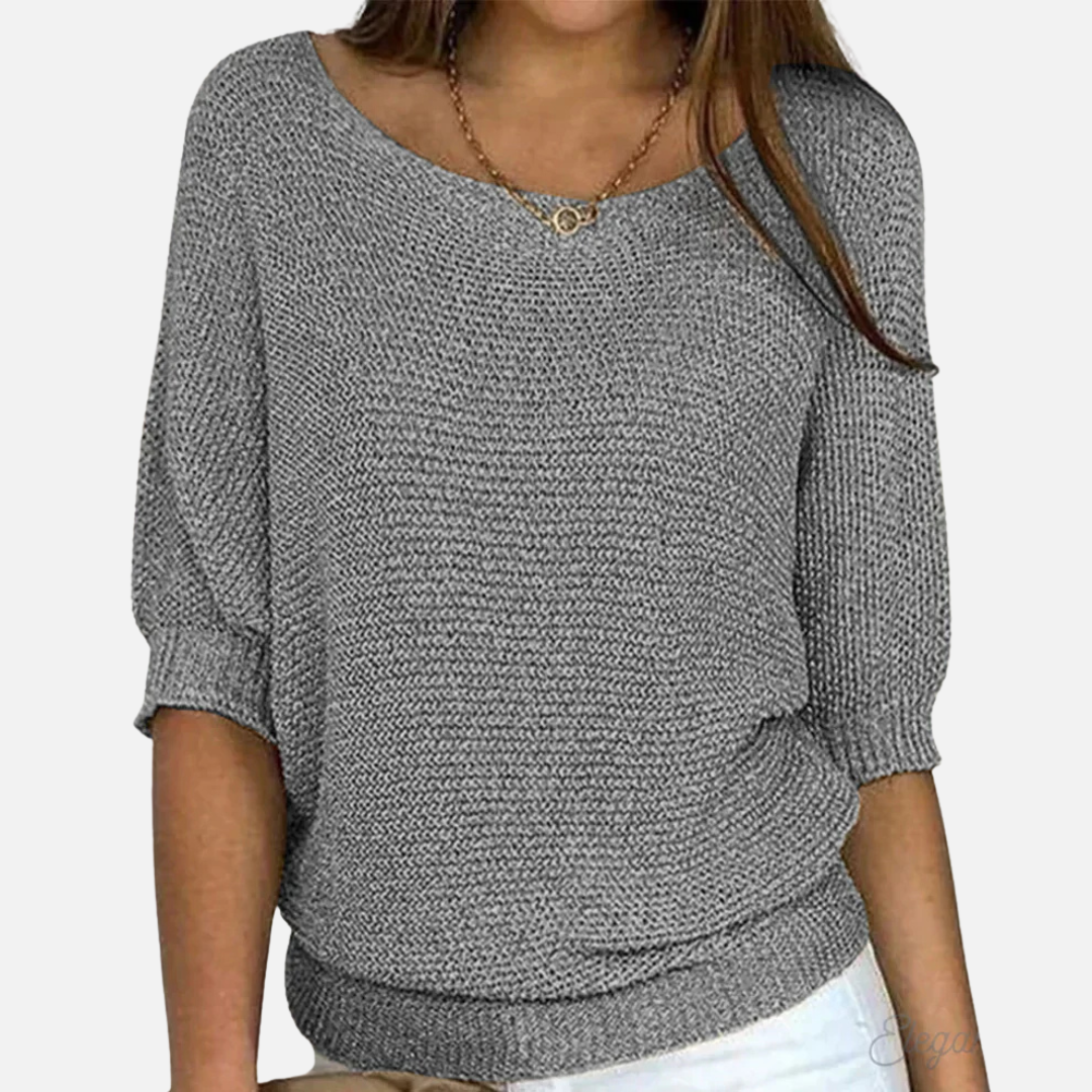 Lily | Women's Oversized V-Neck Knit Sweater