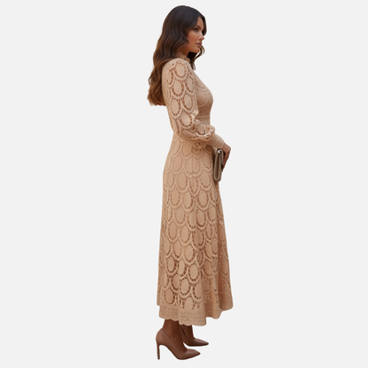 Women Elegant Midi Dress Breathable