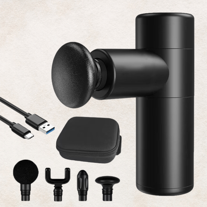 Compact Handheld Muscle Massager with Quiet 4-Speed Setting