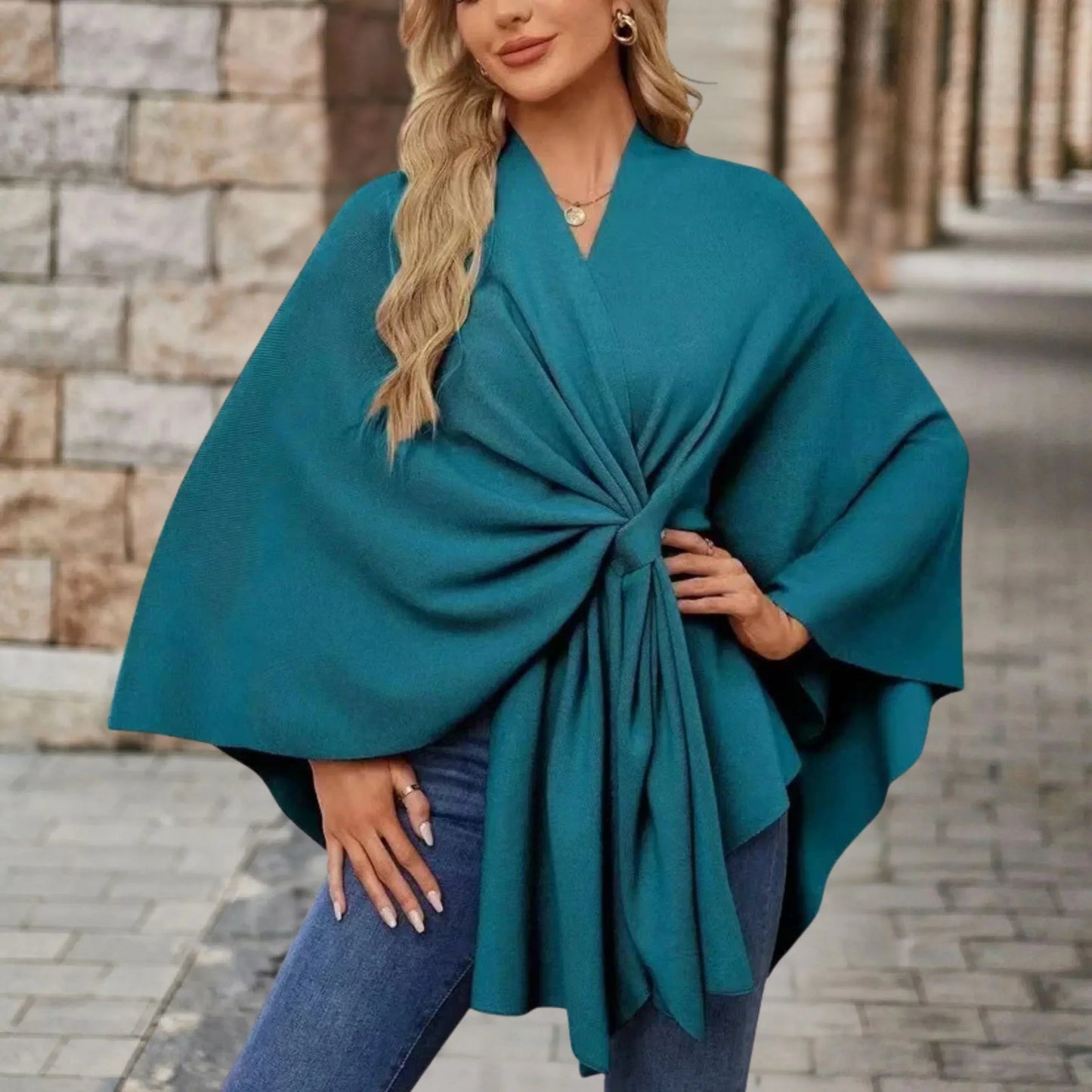 Stylish Women's Wrap Poncho