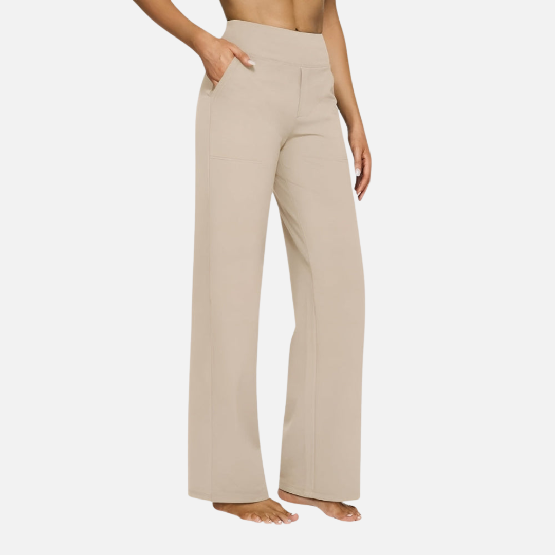 Rebecca | Women's High Waisted Wide-Leg Pants