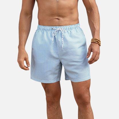 Men’s Striped Swim Shorts