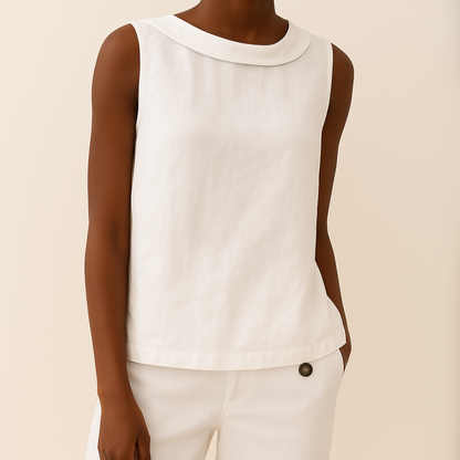 Tank Style Crew Neck Women's Top