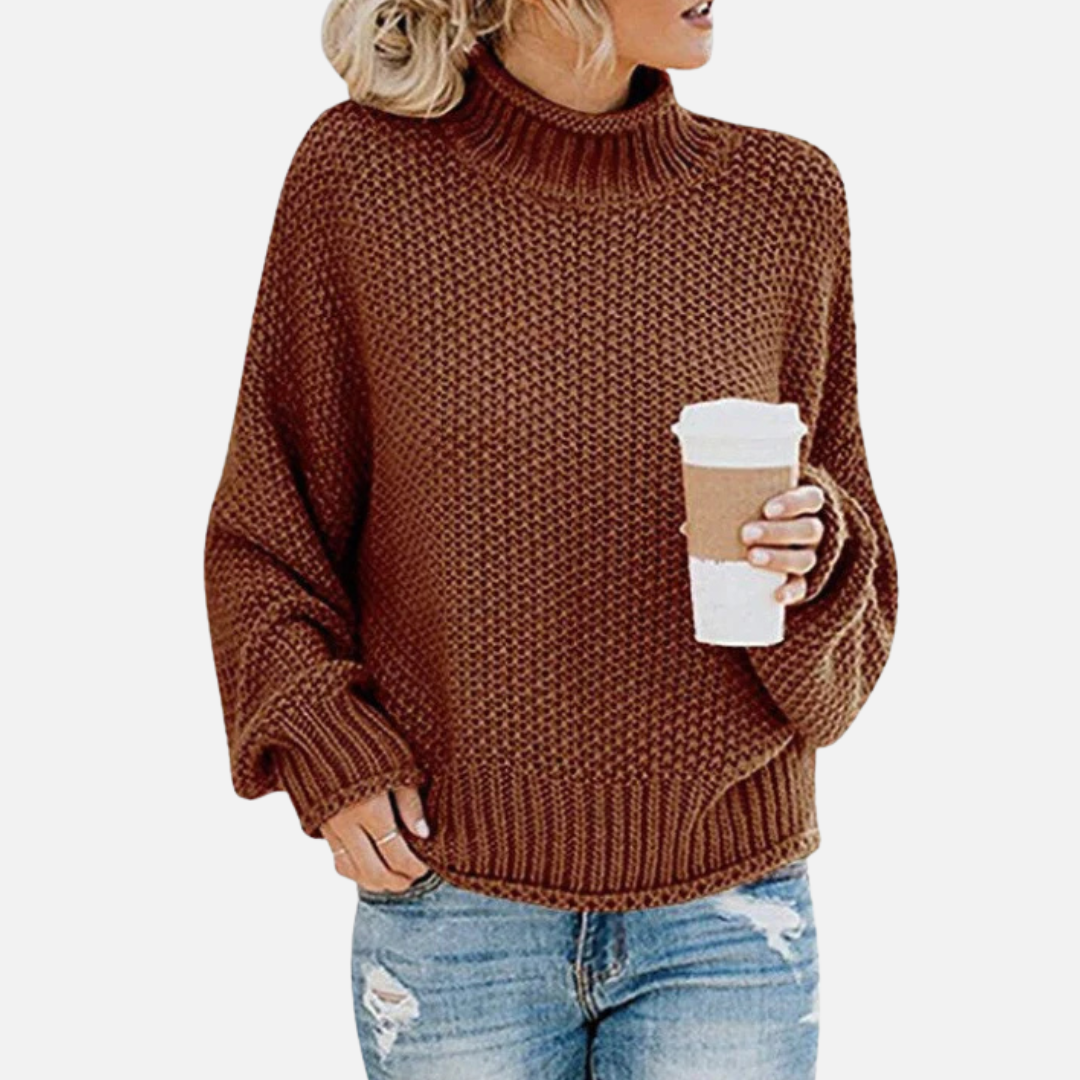 Maya | Mock-Neck Oversized Sweater