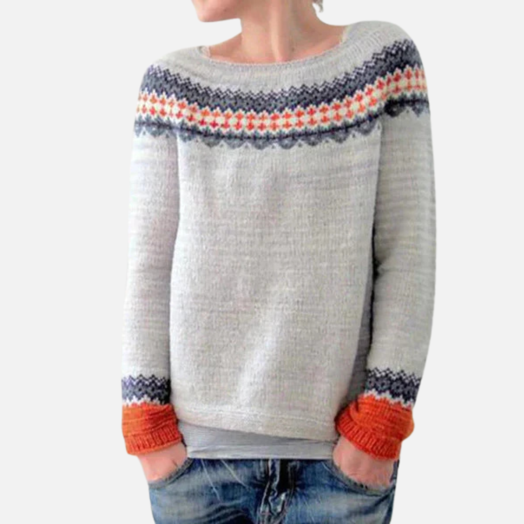 Ella | Nordic Fair Isle Knit Sweater
