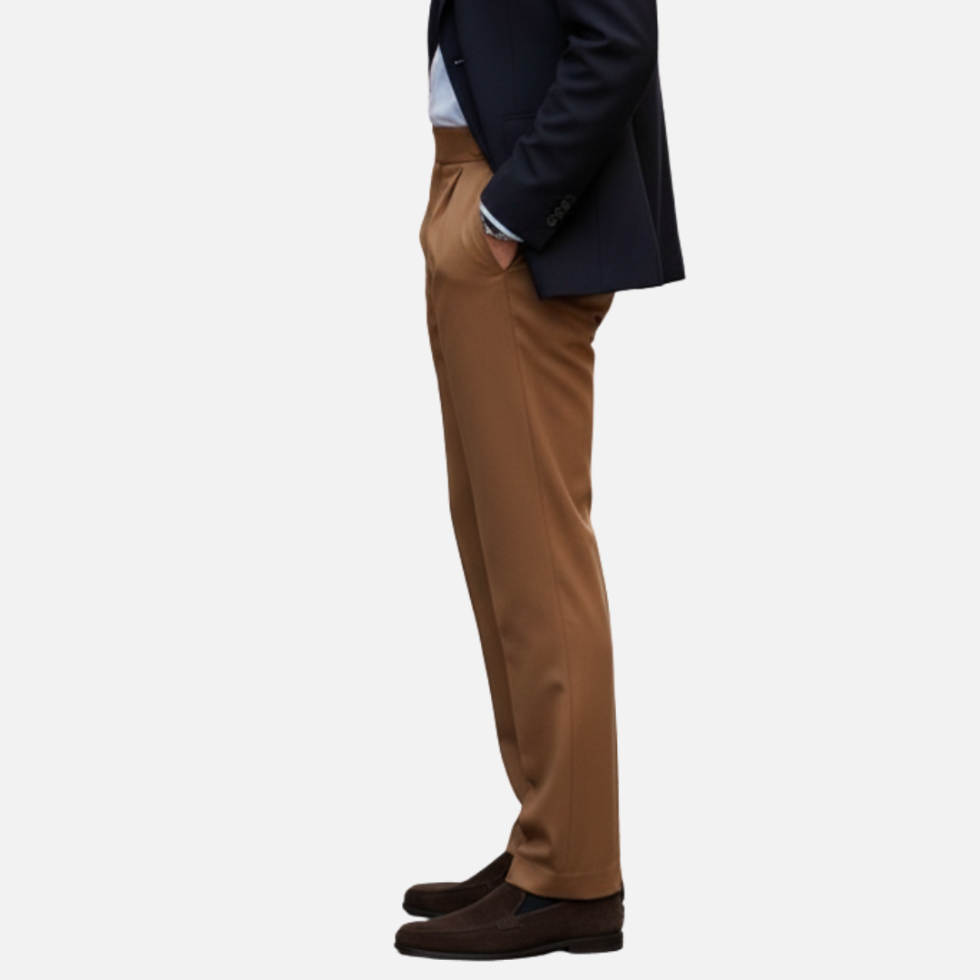 Men’s Slim Fit Dress Pants - Classic Tailored Formal Trousers
