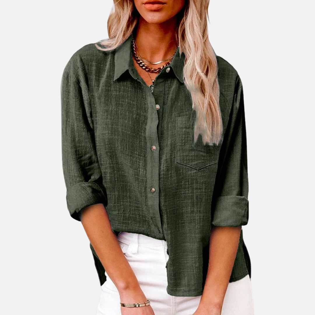 Margot | Women's Button-Down Linen Shirt