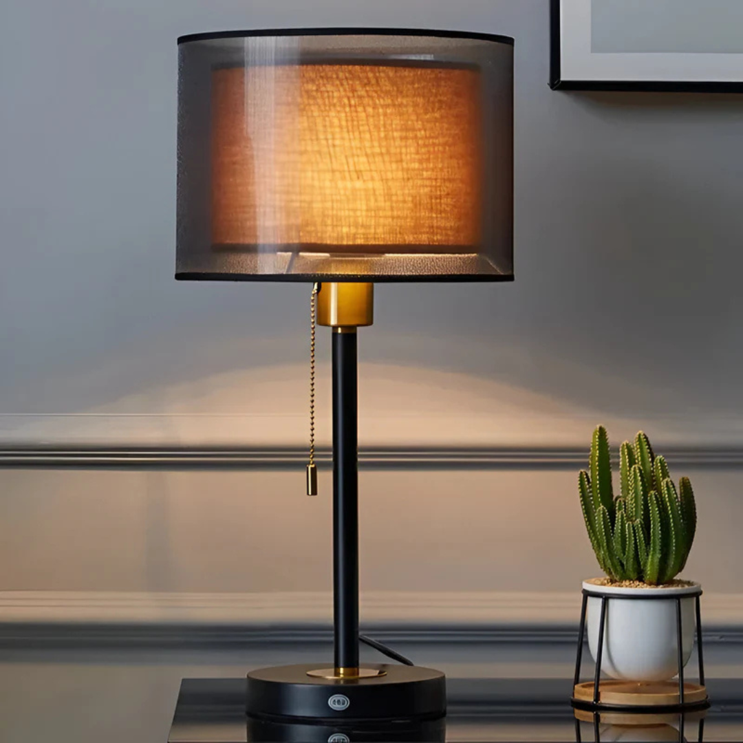 Classic Double Shade Table Lamp for Bedroom - Luxivelle