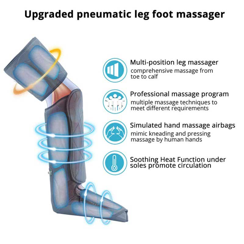 Heated Leg Massager For Improved Blood Circulation