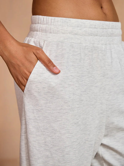 Comfortable Elastic Waist Floral Bloomer Pants