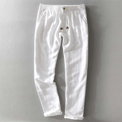 Slim Fit Mens Elastic Waist Trousers