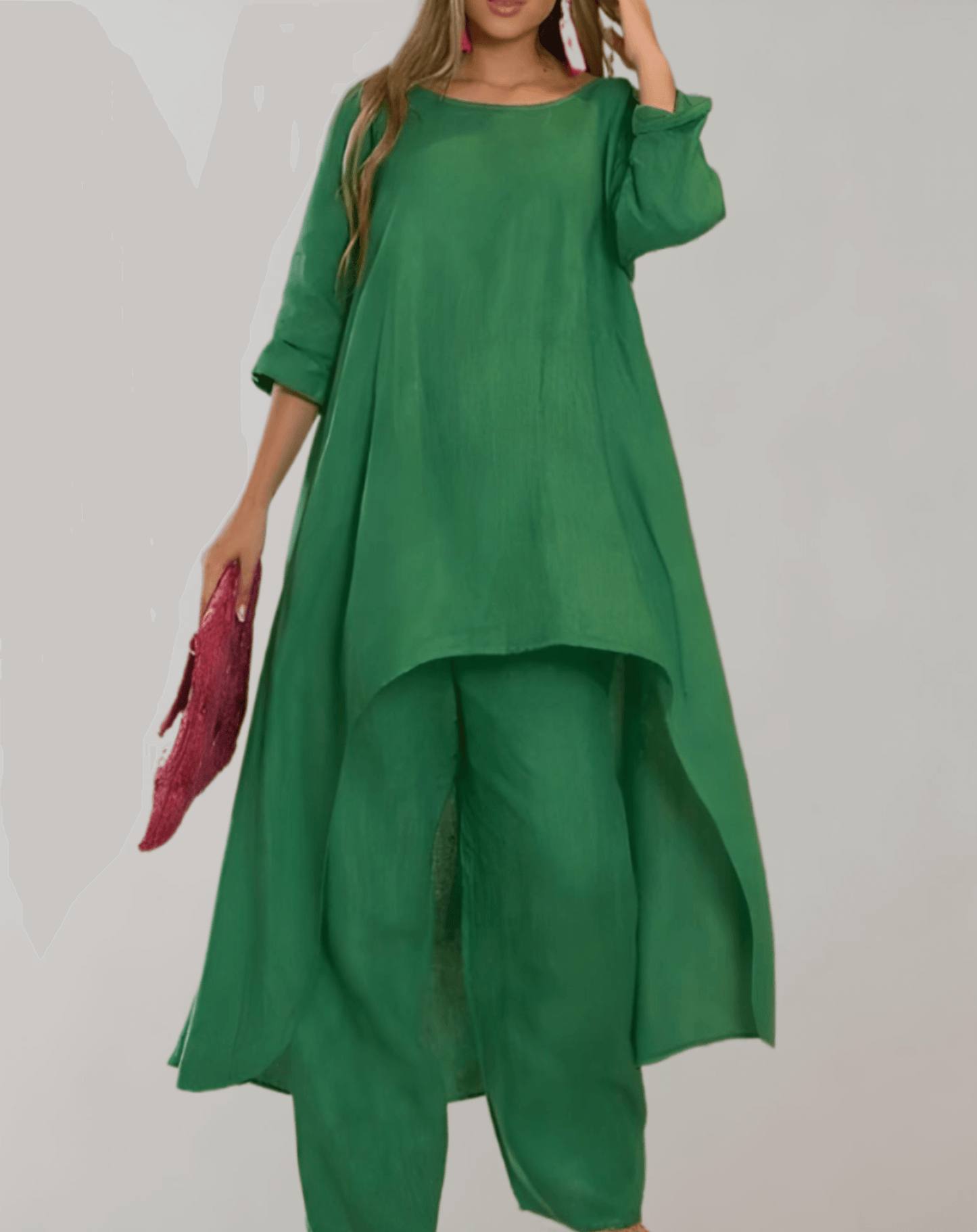 Classic Wool Suit Jacket and Skirt Set