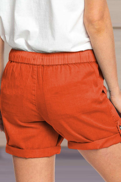 Comfortable Elastic Waist Women's Shorts