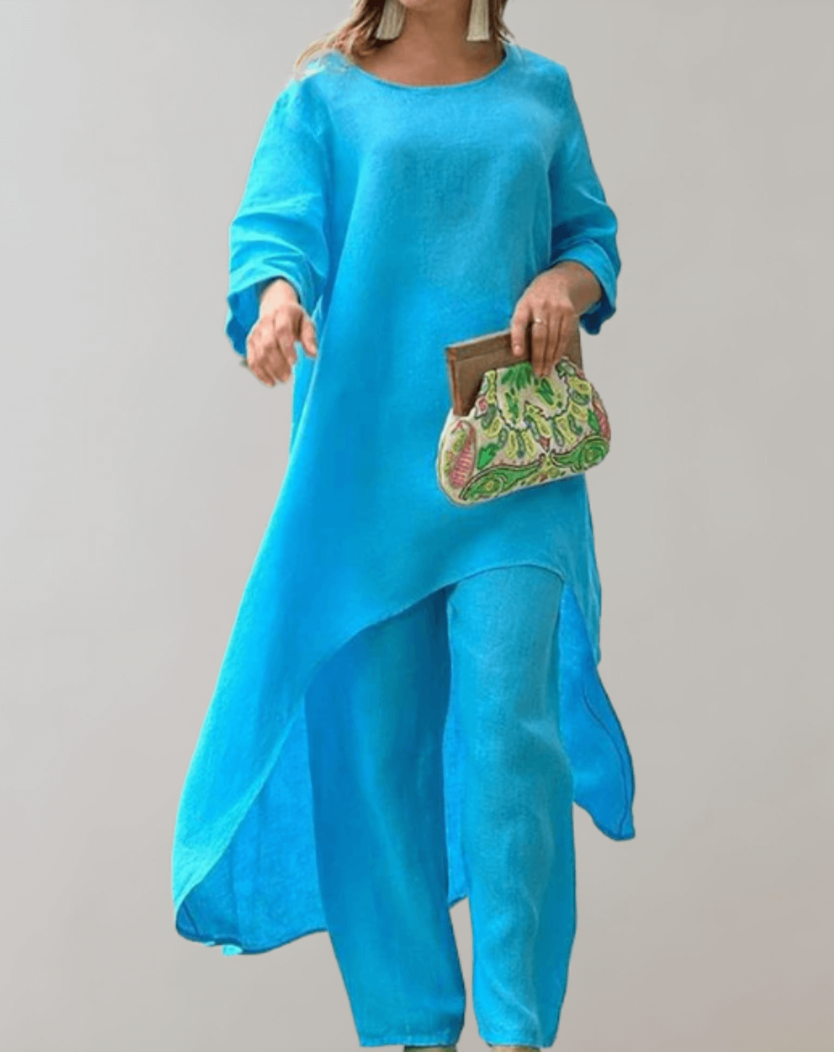 Classic Wool Suit Jacket and Skirt Set - Luxivelle