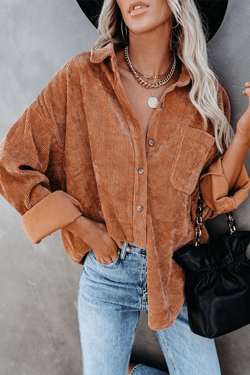 Casual Loose Fit Women's Long Sleeve Top - Luxivelle