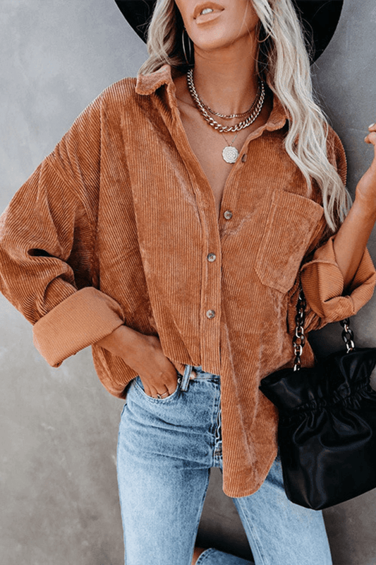 Casual Loose Fit Women's Long Sleeve Top - Luxivelle