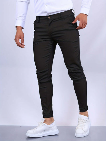 Men's Fit Slim Leg Dress Pants with Pockets