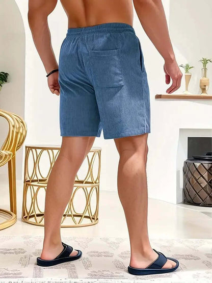 Men's Breathable Summer Shorts with Elastic Waist