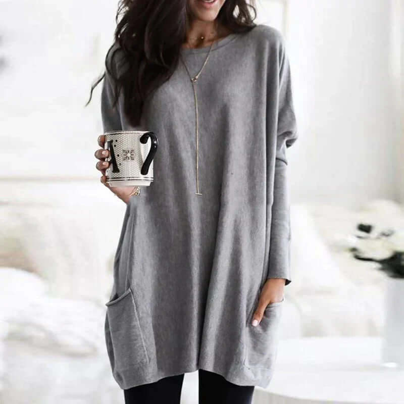 Large Soft Women's Crew Neck Sweater