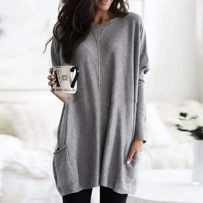 Large Soft Women's Crew Neck Sweater