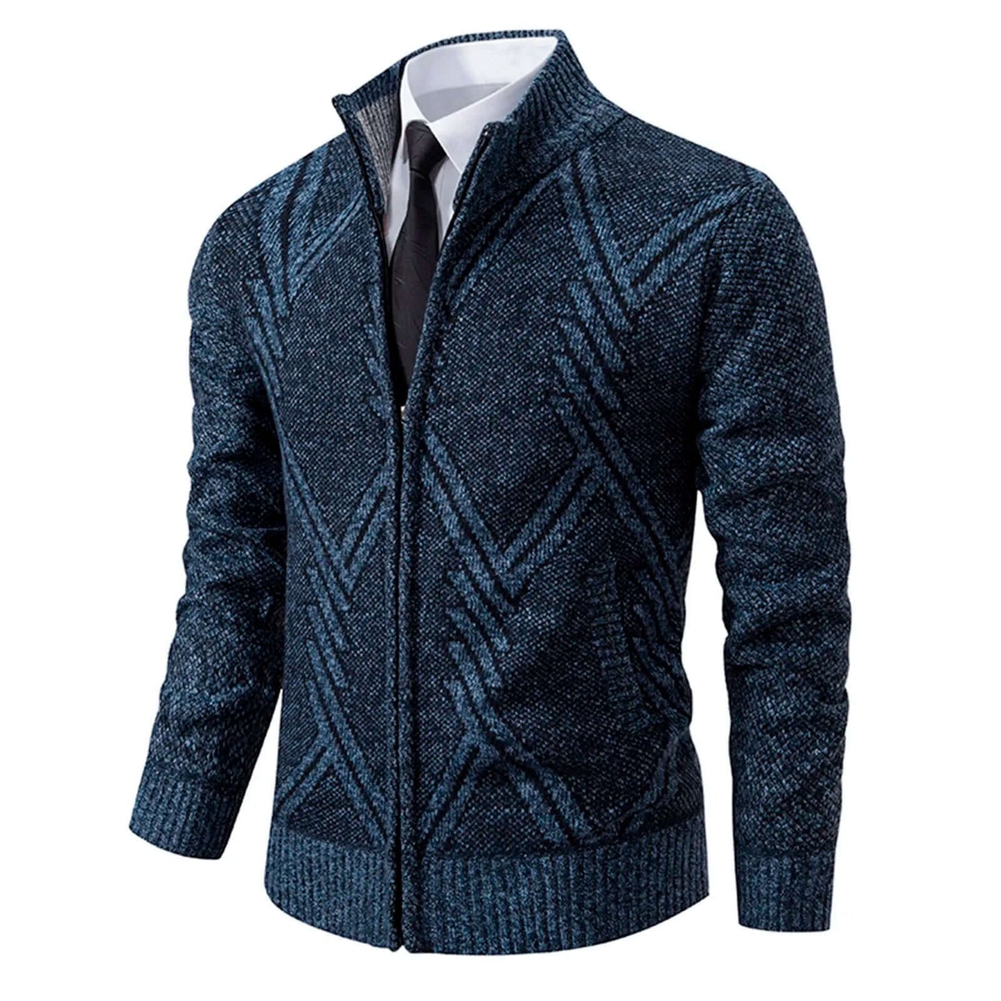 Men's Soft Crew Neck Sweater Cardigan