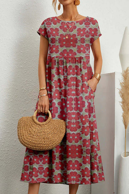 Ladies' Floral Casual Summer Dress