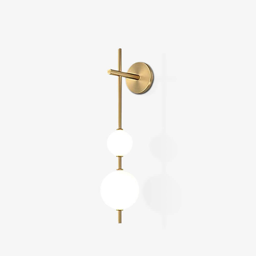 Sleek Round Glass Wall Light