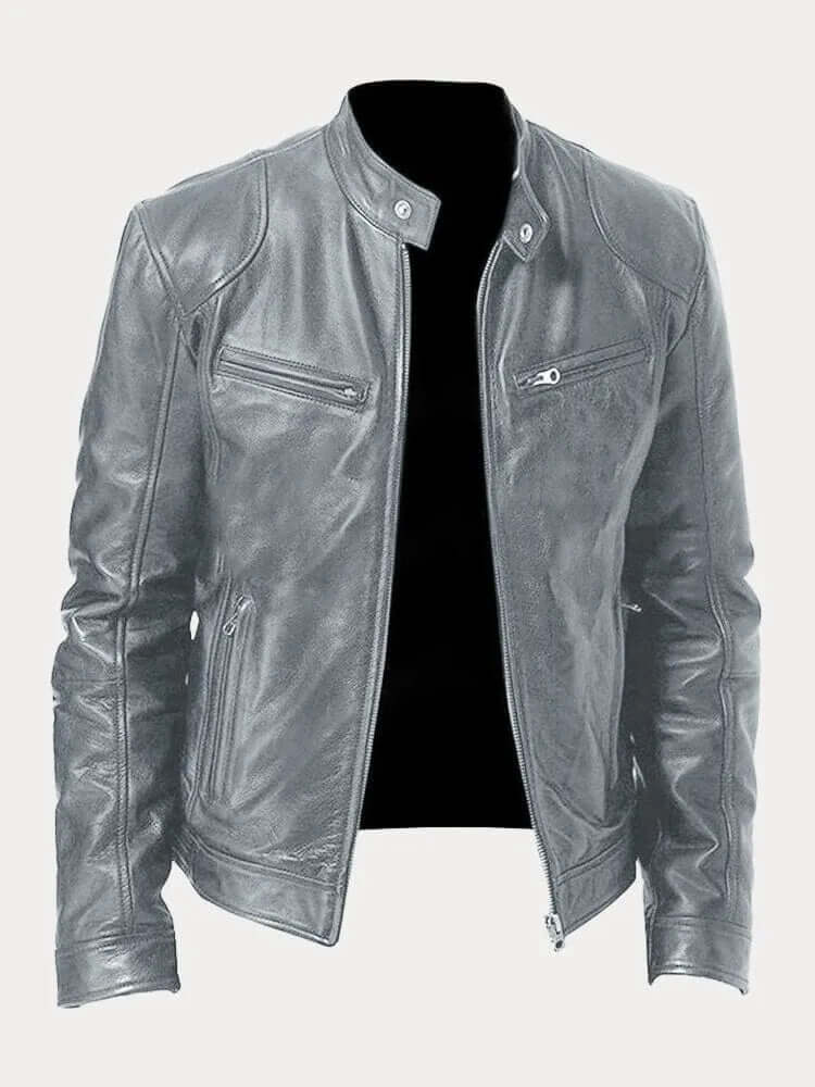 Vintage Style Genuine Leather Coat