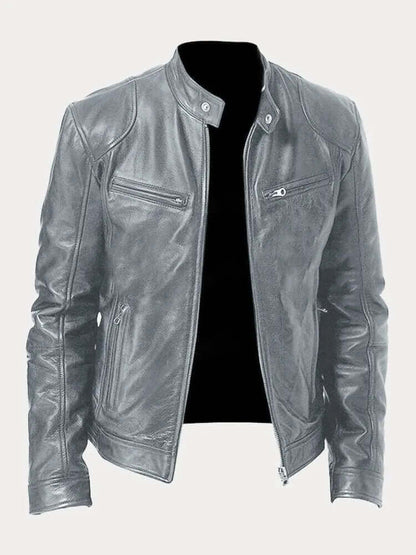 Vintage Style Genuine Leather Coat