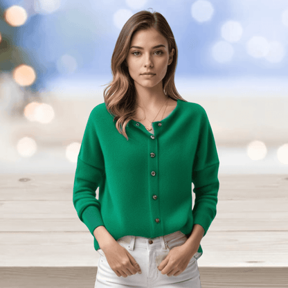 Soft V Neck Cashmere Sweater for Women