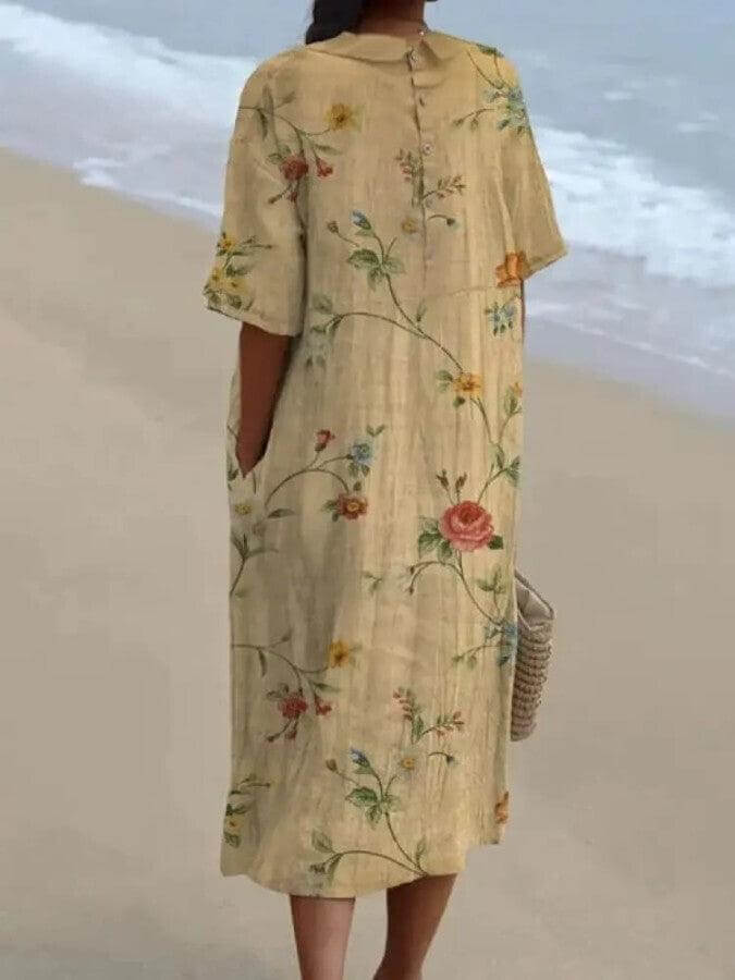 Vintage Style Floral Women's Blouse
