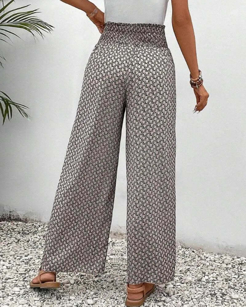 Loose Fit Wide Leg Pants - Comfortable & Breathable