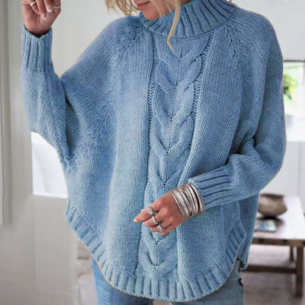 Relaxed Fit Women's Long Sleeve Sweater - Luxivelle