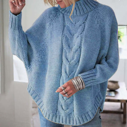Relaxed Fit Women's Long Sleeve Sweater - Luxivelle