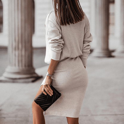 Classic Fit Turtleneck and Pencil Skirt Outfit
