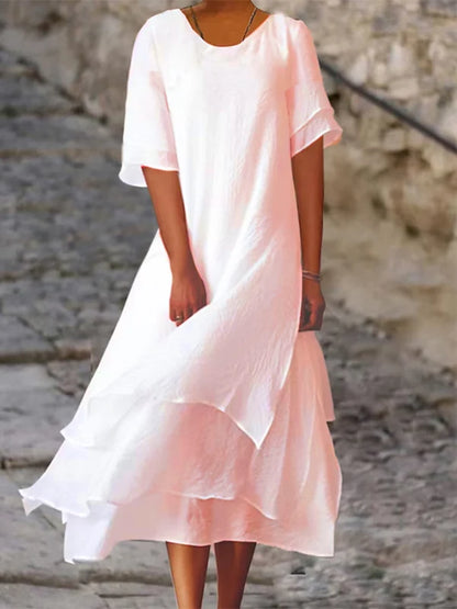 Alyssa | Asymmetrical Layered Dress for Women - Trendy Casual and Party Style 6