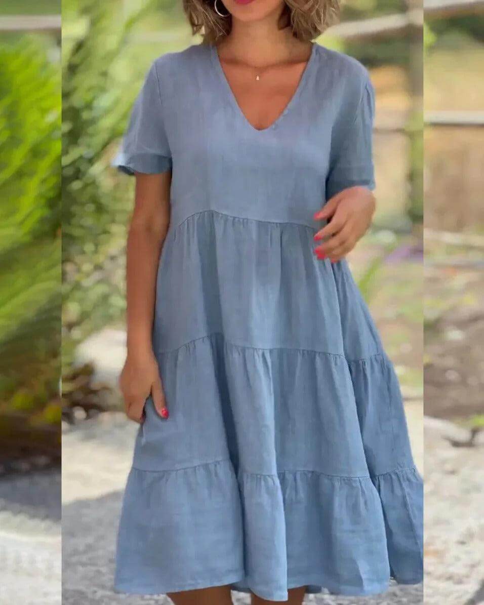 Lightweight Casual Knee Length Dress