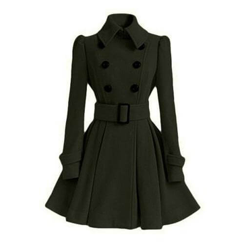Ladies Water Resistant Parka Trench Coat