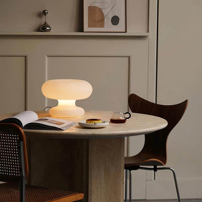 Stylish Metal Base Round Desk Lamp