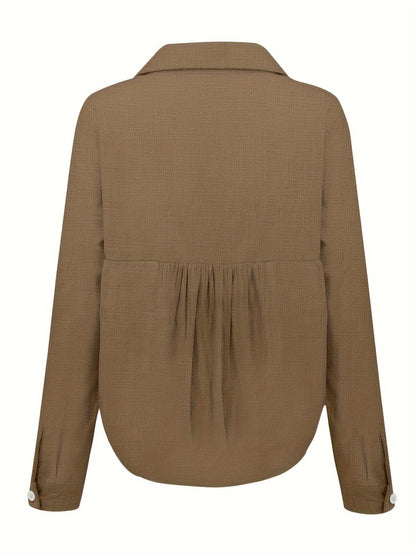 Casual Loose Fit Women's Cotton Shirt