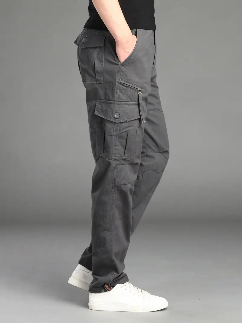 Relaxed Fit Men's Cargo Trousers