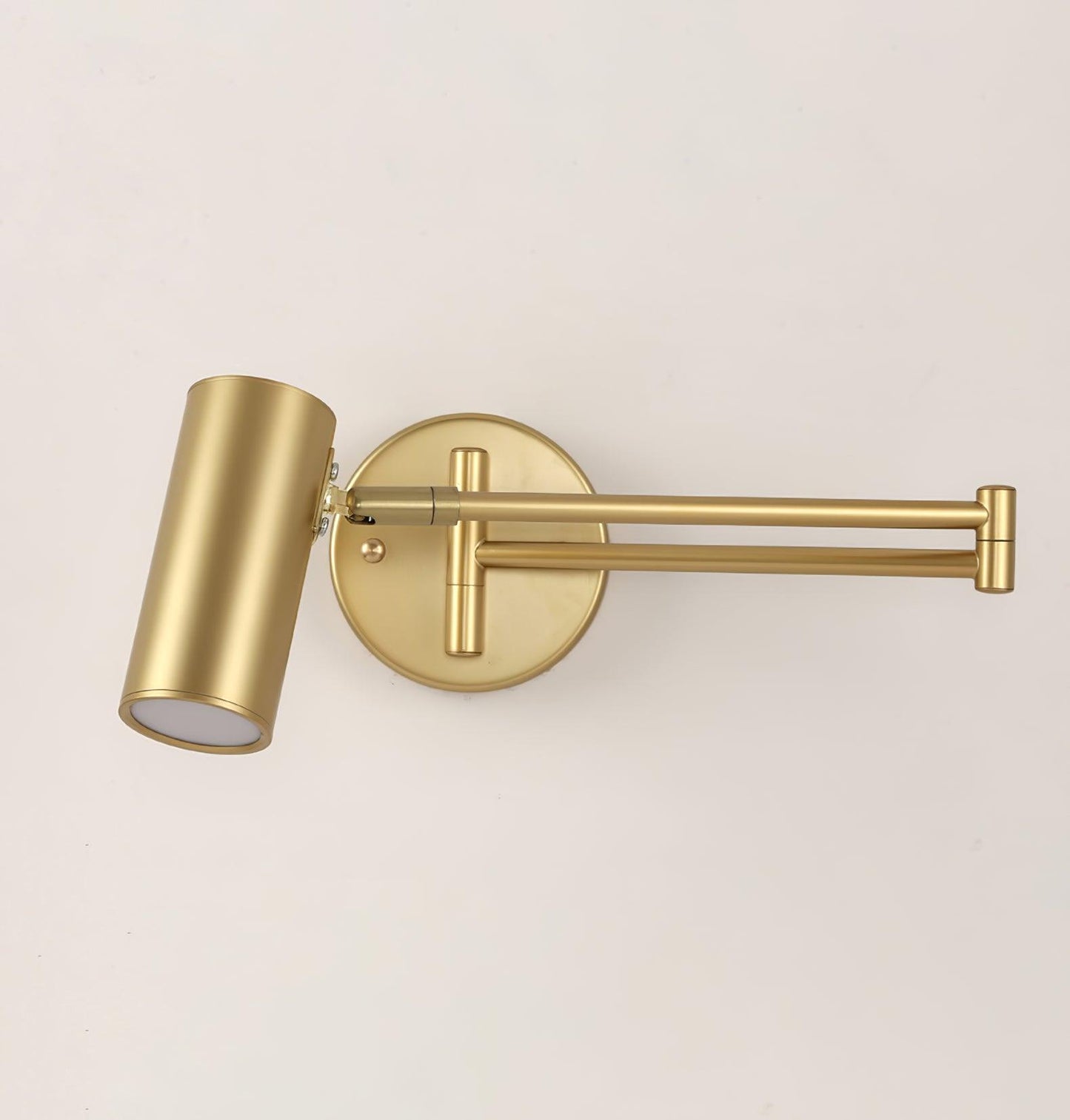 Flexible Brushed Steel LED Wall Light with Arm