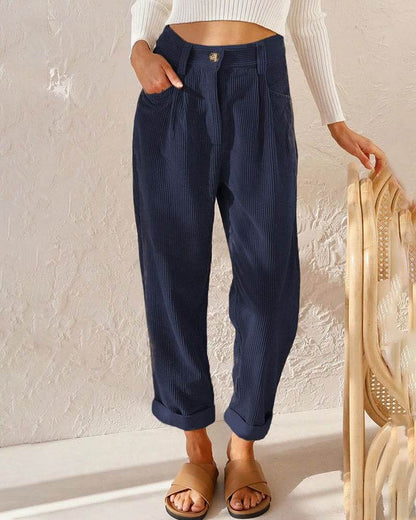 Ladies' Ribbed Cotton Pants