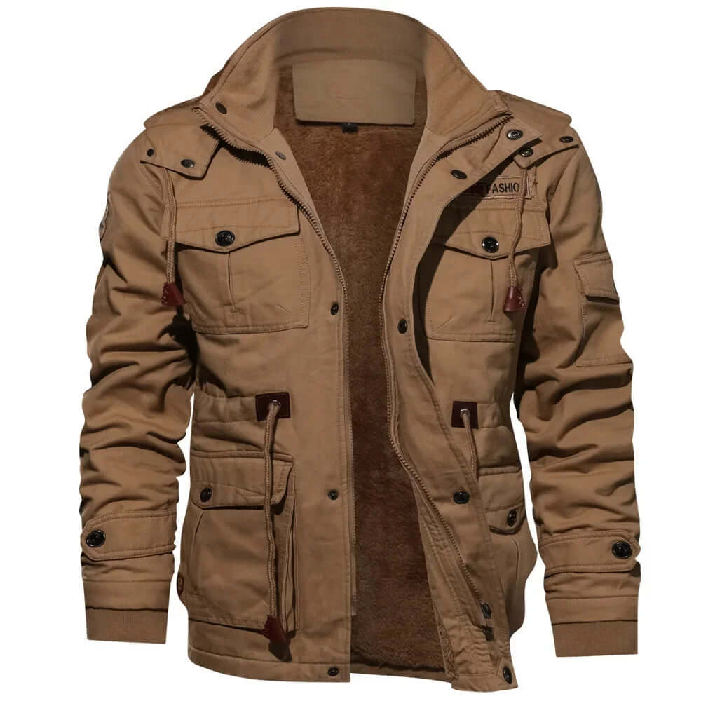 Waterproof Men's Removable Hood Parka Coat